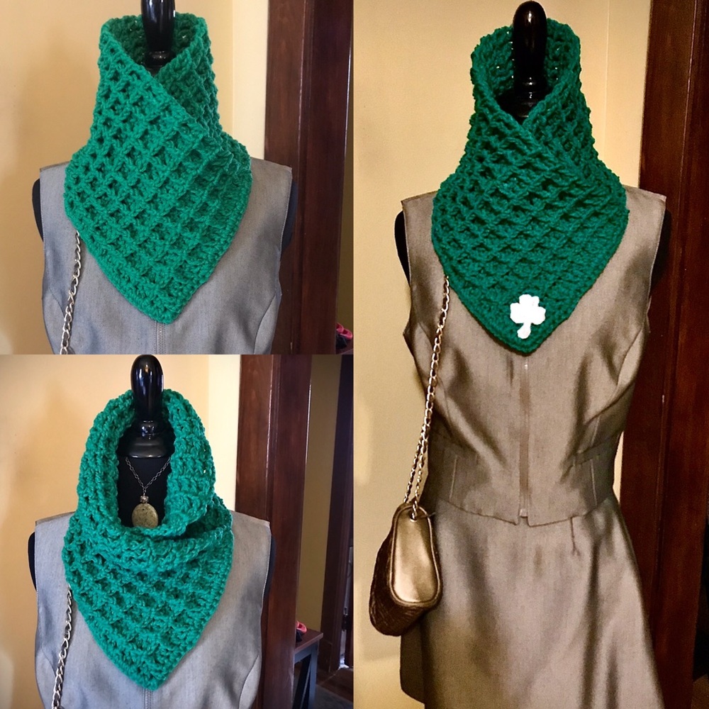 St. Paddy’s Day Cowl Neck Wrap